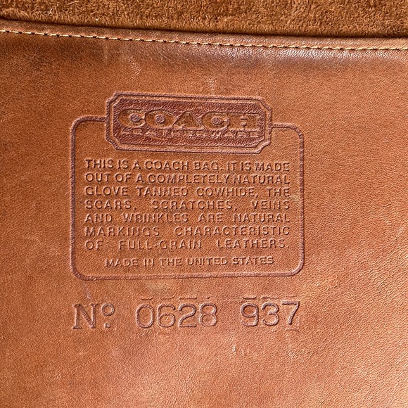 Coach Vintage Brown Leather Briefcase Bag - Made in USA - Heavily Distressed - Picture 16 of 16